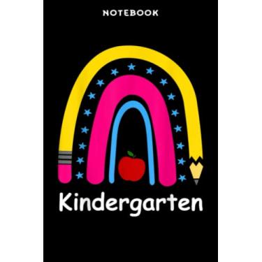 Imagem de Back to School - Notebook Kindērgārtēn Rāinbōw Tēāchēr Stūdēnt Bāck Tō Schōōl Mēmē: 6x9 inch, over 100 pages/Lined Journal,Schedule,Notebook Journal,Financial,Personalized
