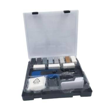 Imagem de Ｂｅｓｇａ Conjunto de reparo de piso de em pvc, bastões de cera e ferramenta de derretimento, versátil, portátil, ferramenta de reparo de fenda, conjunto