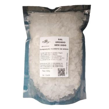 Imagem de Sal integral de Mossoró - tipo grosso - SEM IODO, sem ferrocianeto - 1kg - Kippys Natural