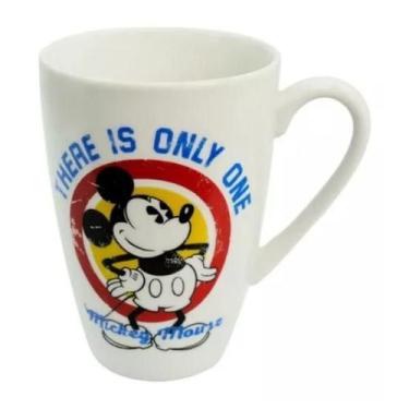 Imagem de Caneca xícara copo de porcelana mickey only one 350ml disney original 