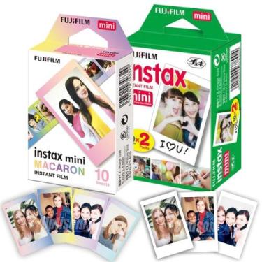 Imagem de Filme Fuji Instax Mini 20 Fotos + 10 Fotos Macaron Para Mini 11 e Mini