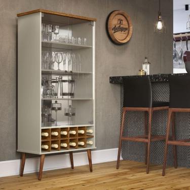 Imagem de Cristaleira 4 Prateleiras Franca Off White Cumarú