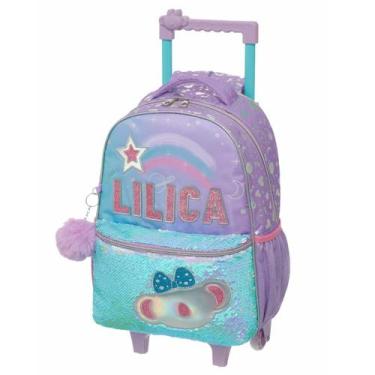 Imagem de Mochila Infantil Rodinhas Escolar Menina Lilica Ripilica BB Feminina A