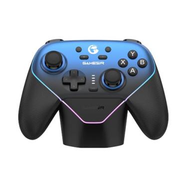 Imagem de GameSir Super Nova Wireless Gaming Controller for PC/Switch/Switch 2/iOS/Android, 1000Hz Polling Rate, Hall Effect Stick & Trigger, Rubberized Grips, RGB Lighting, 1000mAh - Blue