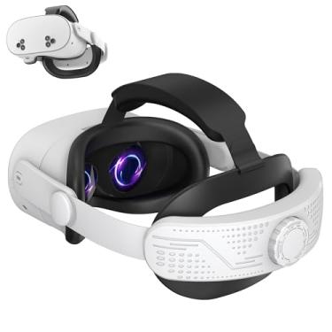 Imagem de Comfort Head Strap for Meta Quest 3S - Adjustable Elite Strap Replacement with Pressure Relief, Enhanced Comfort & Balanced Weight - Lightweight, Retractable Design for VR Headsets (Meta Quest 3S)