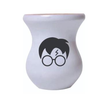 Imagem de Cuia De Madeira Branca Personalizada Harry Potter mod.01 - Mix atacadi
