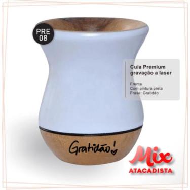 Imagem de Cuia de madeira gravada - mix atacadista, MOD 3 