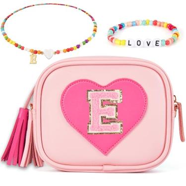 Imagem de ONECOCOA Presentes de aniversário para meninas, bolsa infantil para meninas, presente para meninas de 3, 4, 5, 6, 7, 8, 9, 10, 11, 12 anos, presente para meninas, rosa, E