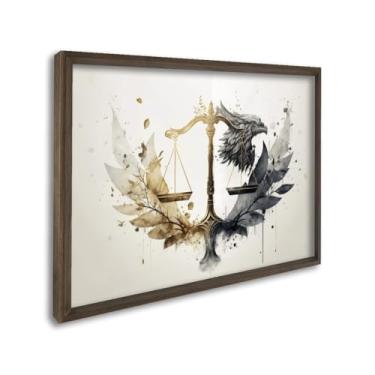 Imagem de Quadro Decorativo Profissão Direito A Essência da Justiça e o Equilíbrio Perfeito (Tabaco, 50x75, S/Vidro)