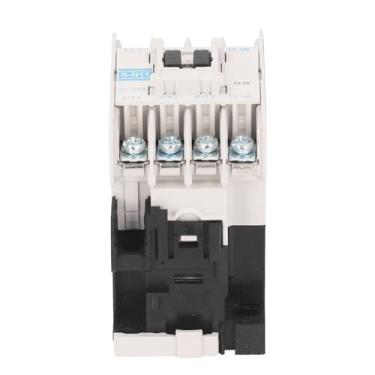 Imagem de Contator de CA, Concha para PC, Contato de Prata de Cobre, 3 Sem Contator Elétrico Com Contato Auxiliar para Conexões de Circuito (220V)