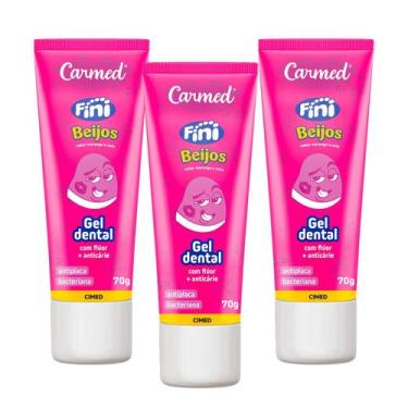 Imagem de Kit 3 und Gel Dental Carmed Fini Beijos 70g - Cimed