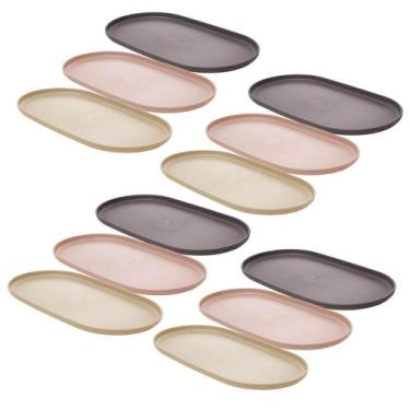 Imagem de Kit 12 Travessas para Servir 24cm Bandeja Oval para Porções Saladas En