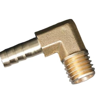Imagem de 6mm 8mm 10mm 12mm Mangueira Barb x M8 M10 M12 M14 M16 Rosca Macho Métrica Cotovelo de Latão Adaptador de Encaixe de Tubo Conector Acoplador,10,M10x1.5