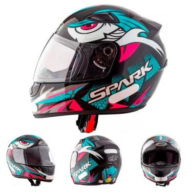 Imagem de Capacete Moto Fechado Narigueira Spark Spider Dragon Flash Com Viseira