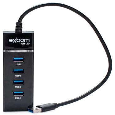 Imagem de Hub Expansor USB 3.0 com 4 Portas e Super LED – Transferência Rápida até 5Gbps para Notebook, Teclado, Mouse, HD, Pen Drive e Impressora (Cores Sortidas)