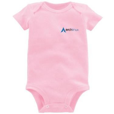 Imagem de Body Bebê Arch Linux - Foca na Moda, Rosa bebê, M
