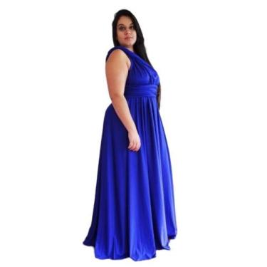 Imagem de Vestido Longo Multiformas Plus Size G1 ao G4 Casamento/Madrinha/Festa 