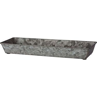 Imagem de Bandejas retangulares galvanizadas Primitives by Kathy, conjunto de duas
