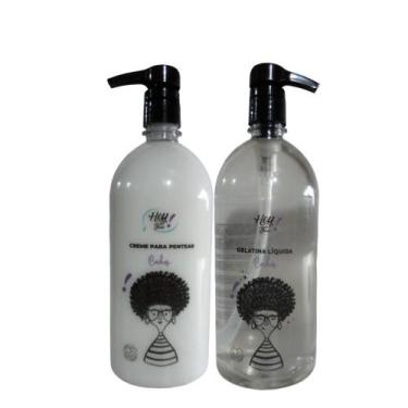 Imagem de Kit Profissional Gelatina e Creme de Pentear 1L - Hey You