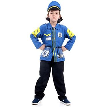 Imagem de Sulamericana Fantasias Kit Policial Com Mangas, Infantil, Azul/Amarelo, U 3/12 Anos Paquete De 3