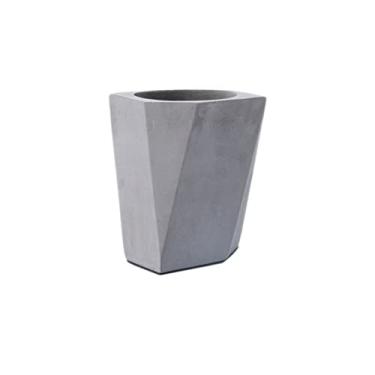 Imagem de Porta-lápis para canetas, copo de banheiro, porta-canetas e pincel de maquiagem, recipiente geométrico de cimento, criativo para casa, armazenamento, mesa, cilindro, organizador de lápis, pote (cor