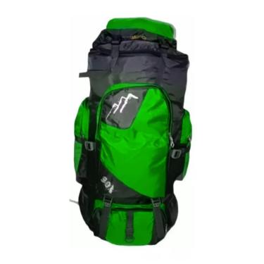 Imagem de Mochila de viagem de 90 litros impermeável poliéster verde