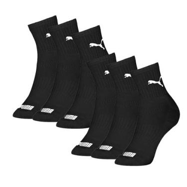 Imagem de Kit 6 Pares Meia Esportiva Masculina Sport Cano Médio Modelo Em Algodã
