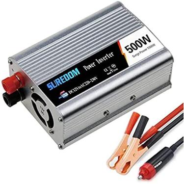 Imagem de 500 W (pico 1000 W) Inversor De Tensão De Onda Senoidal Pura 12 V / 24 V Para CA 110 V / 220 V / 230 V / 240 V Inversor De Carro Com Porta De Carregamento USB Para Laptops, Câmeras, Smartphones,12