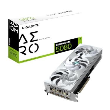 Imagem de Placa de Vídeo Gigabyte GeForce RTX 5080 AERO OC, 16GB, GDDR7 - GV-N5080AERO OC-16GD