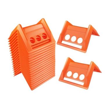 Imagem de Ioensy Protetores de canto de borda amarrar guardas de tira estável confiáveis ​​para proteger pesado proteger cargas de carga para remessa de guincho, 20 Pedaços