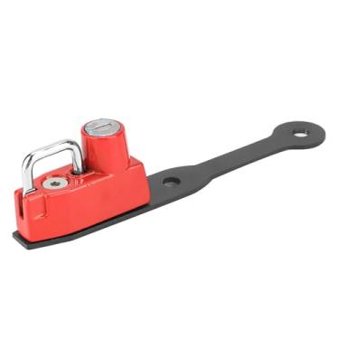 Imagem de Motocicleta Anti -roubo Capaceleiro Lado Esquerdo para CBR400R CBR500R CB500F - Lock de Capacete de Segurança de Alumínio (Vermelho)