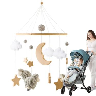 Imagem de Móbile para Berço,Pendente para Berçario e Carrinho de Bebê | Móbile Interativo Calmante Estilo Bohemiano para Quarto, Carrinho, Cama e Brincadeiras 0-3 Meses