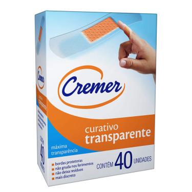 Imagem de Curativo Cremer Transparente 40 Unidades