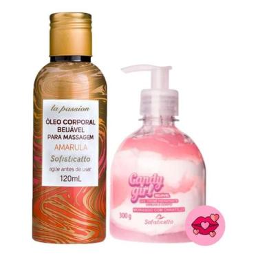 Imagem de Óleo Corporal La Passion Amarula + Gel Hidrante Corporal Candy Girl - 