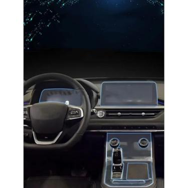 Imagem de YRTJINYQ Adesivo protetor de painel de painel de caixa de engrenagens TPU interior antiarranhões acessórios de carro, para Chery Tiggo 7 Pro 2020 2021 2022