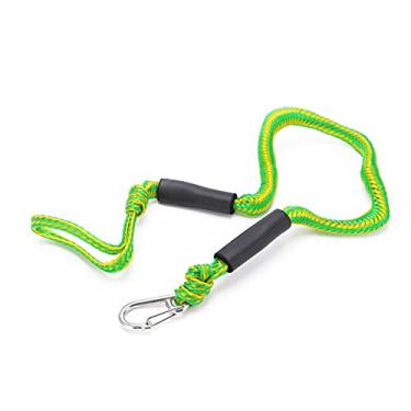 Imagem de Linha de Doca de Bungee, Choque Elástico de Choque Elástico, Absorção de Amarração Marinha Com Fivela de Forma D, Força de Tração 2T 3,6-4,9 Pés/1,1-1,5m Linha de Capa Verde de