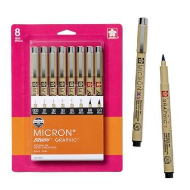 Imagem de Sakura Pigma Micron 005,01,02,03,05,08,1Mm Brush