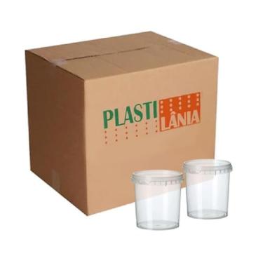 Imagem de Kit Pote Lacre Redondo 220ml Tampa Bolo No Pote Premium Resistente (40)