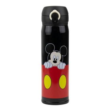 Imagem de Garrafa Térmica Preta Mickey Mouse 400ml Disney, Garrafa Térmica