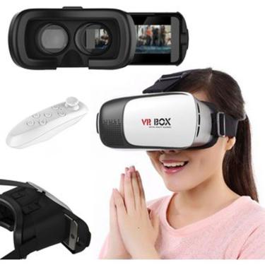 Imagem de Óculos Vr Box Realidade Virtual 3d Android Ios Com Controle