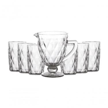 Imagem de Jogo Jarra Cristal Vidro C- Copos 7pcs 1.1 Litros