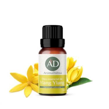 Imagem de Óleo Essencial De Ylang Ylang 100% Puro - 10ml - Ideal Para Difusor, Aromaterapia e Cuidados Com o Corpo I Aroma Floral, Doce, Exótico e Intenso I Aroma D'alma