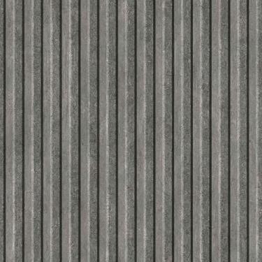Imagem de Papel De Parede 3m Adesivo Corrugado Chumbo Efeito Metal Ripado Cinza