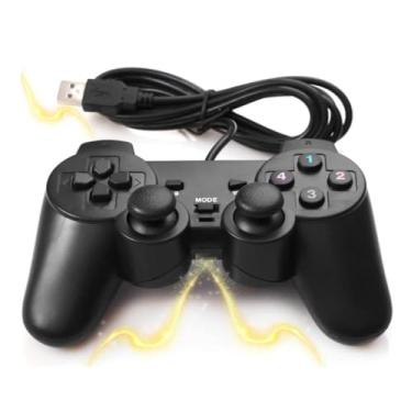 Imagem de Controle Usb para PC Computador Notebook Joystick Dualshock Analógico. Ideal para gamers que busca precisão, conforto e desempenho.