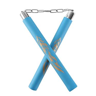 Imagem de TOPOINT Nunchuck, Nunchucks/Nunchakus De Treinamento Espuma Segura Com Corrente Aço Para Crianças E Iniciantes, Prática