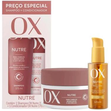 Imagem de Kit OX Nutrição Intensa Shampoo + Condicionador + Máscara 300g + Óleo 
