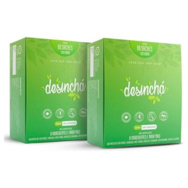 Imagem de Kit 2 Chá Desinchá Dia Suplemento 60un - Chá Verde