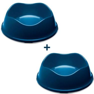 Imagem de Kit 2 Potes Comedouro Bebedouro Ração Água Gato Pet 550ML - Stark Pet,