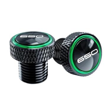 Imagem de jininshengxindianzi Compatible With Z900 Z650 Ninja650 Z900RS Z900SE Motorcycle Accessories Rear Mirror Hole Plugs Screw Bolts Cover Cap(Green 650 W)