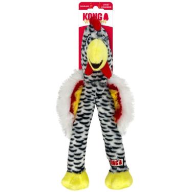 Imagem de Brinquedo Wishbone Assorted Pelúcia Galinha D`angola Com Corda e Apito Para Cachorro Médio